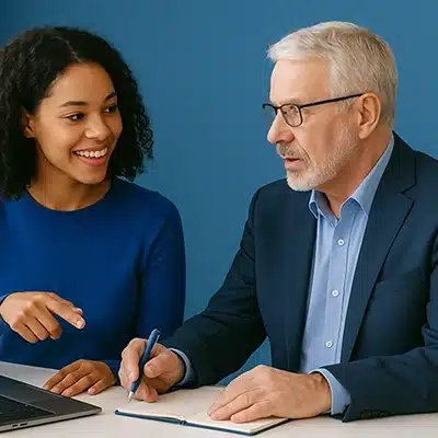 Intensiv Englischkurs für Arbeitssuchende thumb Ein Arbeitssuchender, der sein Business Englisch in einem geförderten Intensivkurs verbessert