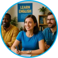 Englisch-kurs-Erwachsene-thumb Gruppe von Erwachsenen, die an der Leipzig Englisch Sprachschule Englisch lernen