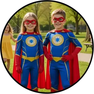 Englischkurs für Kinder Leipzig 2 Kinder und der Englischlehrer lernen Englisch an der Leipzig Englisch Sprachschule