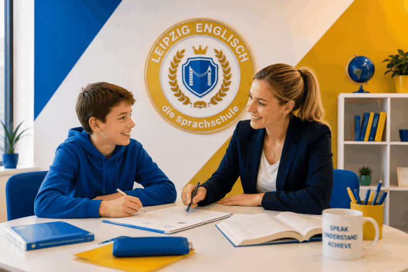 Englisch Nachhilfe in Leipzig Ein 11-jähriger Junge, der mit „Nachhilfe+“ von Leipzig Englisch Englisch lernt